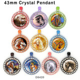 10pcs/lot  Horse  glass picture printing products of various sizes  Fridge magnet cabochon