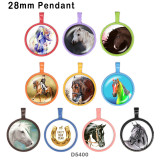 10pcs/lot  Horse  glass picture printing products of various sizes  Fridge magnet cabochon