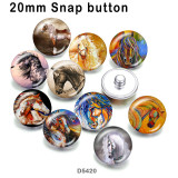 10pcs/lot  Horse  glass picture printing products of various sizes  Fridge magnet cabochon