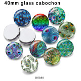 10pcs/lot  Feather  glass picture printing products of various sizes  Fridge magnet cabochon