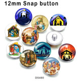 10pcs/lot  Merry Christm  glass picture printing products of various sizes  Fridge magnet cabochon