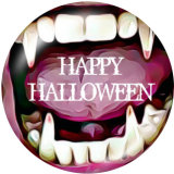 20MM Halloween  Wizard  Print   glass  snaps buttons