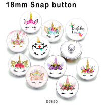 10pcs/lot   Unicorn  glass picture printing products of various sizes  Fridge magnet cabochon