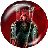 20MM Halloween   Print   glass  snaps buttons