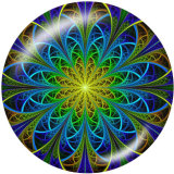 20MM  Pattern   Print   glass  snaps buttons