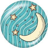 20MM   Beach Ocean   Print   glass  snaps buttons