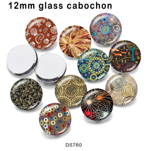 10pcs/lot  pattern  glass picture printing products of various sizes  Fridge magnet cabochon