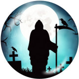 20MM Halloween   Print   glass  snaps buttons