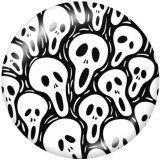 20MM Halloween   Print   glass  snaps buttons