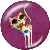 20MM  Halloween  eye  Print   glass  snaps buttons
