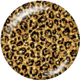 20MM  pattern  Print   glass  snaps buttons