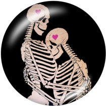 20MM  Halloween  Print   glass  snaps buttons