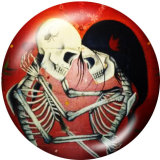 20MM  Halloween  Print   glass  snaps buttons