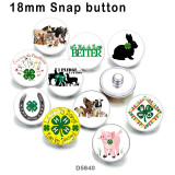 10pcs/lot  happy easter  glass picture printing products of various sizes  Fridge magnet cabochon