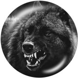 20MM Unicorn  wolf  Print   glass  snaps buttons
