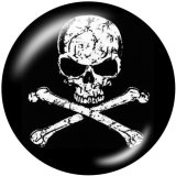 20MM  Halloween  Print   glass  snaps buttons
