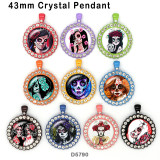 10pcs/lot  skull  glass picture printing products of various sizes  Fridge magnet cabochon