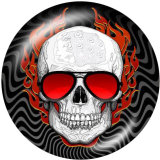 20MM  Halloween  Print   glass  snaps buttons