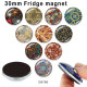 10pcs/lot  pattern  glass picture printing products of various sizes  Fridge magnet cabochon