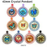 10pcs/lot  Butterfly  glass picture printing products of various sizes  Fridge magnet cabochon
