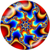 20MM  Pattern   Print   glass  snaps buttons