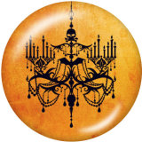 20MM  Halloween  eye  Print   glass  snaps buttons