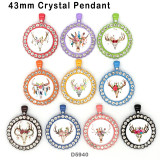 10pcs/lot  Flower  Deer glass picture printing products of various sizes  Fridge magnet cabochon