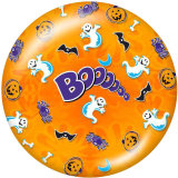 20MM  Halloween  Print   glass  snaps buttons