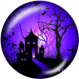 20MM  Halloween  Print   glass  snaps buttons