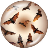 20MM  Halloween  Print   glass  snaps buttons