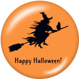 20MM  Halloween  Print   glass  snaps buttons