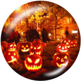 20MM  Halloween  Print   glass  snaps buttons