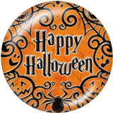 20MM  Halloween  Print   glass  snaps buttons