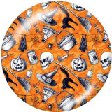 20MM  Halloween  Print   glass  snaps buttons