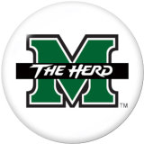 20MM  NCAA School Team  Print   glass  snaps buttons