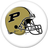 20MM  NCAA School Team  Print   glass  snaps buttons