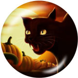 20MM  Halloween  Print   glass  snaps buttons