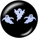 20MM  Halloween  Print   glass  snaps buttons