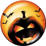 20MM  Halloween  Print   glass  snaps buttons