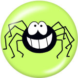 20MM  Halloween  Print   glass  snaps buttons