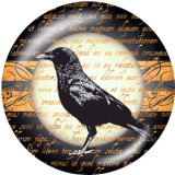 20MM  Halloween  Print   glass  snaps buttons