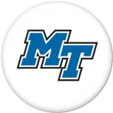 20MM  NCAA School Team  Print   glass  snaps buttons