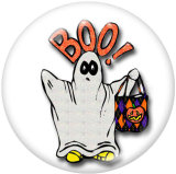 20MM  Halloween  Print   glass  snaps buttons