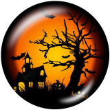 20MM  Halloween  Print   glass  snaps buttons