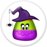 20MM  Halloween  Print   glass  snaps buttons