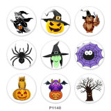 20MM  Halloween  Print   glass  snaps buttons