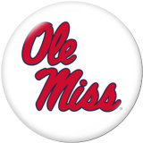20MM  NCAA School Team  Print   glass  snaps buttons