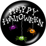 20MM  Halloween  Print   glass  snaps buttons