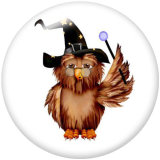 20MM  Halloween  Print   glass  snaps buttons
