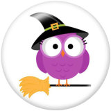 20MM  Halloween  Print   glass  snaps buttons